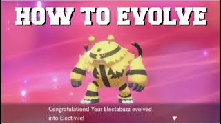 HOW TO EVOLVE ELECTABUZZ INTO ELECTIVIRE IN POKEMON SWORD AND SHIELD WHERE TO FIND ELECTIRIZER [upl. by Tami]