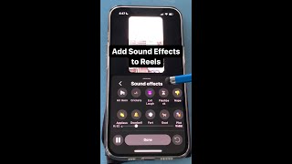 ADD SOUND EFFECTS TO INSTAGRAM REELS [upl. by Mrots]