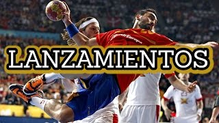 BALONMANO  LANZAMIENTOS [upl. by Oinotla]