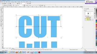 Corel Draw Cut text [upl. by Mac]