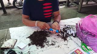 How to make Mapacho tobacco in Iquitos Peru [upl. by Goldin394]