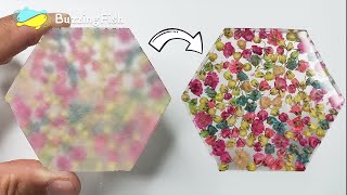 How to sand and polish epoxy resin coaster  Resin Diy [upl. by Ydna976]