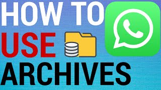 How To Archive amp UnArchive on WhatsApp [upl. by Nehtan]