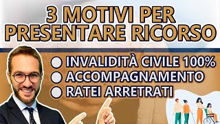 invalidità civile  3 MOTIVI per presentare ricorso [upl. by Perot]