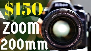 AFS DX NIKKOR 55200mm f456G ED VR II Lens Review  Nikon D7500  Compact  Light Weight [upl. by Shewmaker]