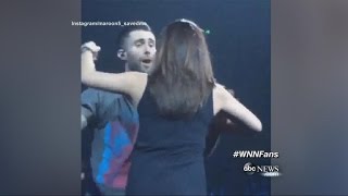 Adam Levine Attacked by Fan Onstage VIDEO [upl. by Oecile]