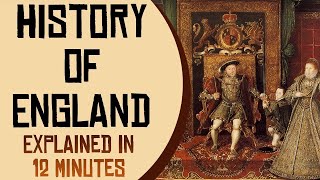 History of England Explained in 12 Minutes [upl. by Atiuqrehs]