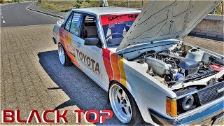 TOYOTA COROLLA DUAL BEAMS ENGINE SWAP  CRAZY BURNOUT [upl. by Cirderf]