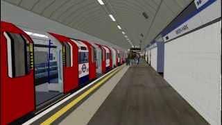 Victoria Line Train at Green Park  Southbound [upl. by Marcille]