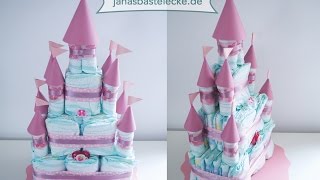 Kreativer Montag 91  Prinzessinnenschloss Windeltorte [upl. by Diantha969]