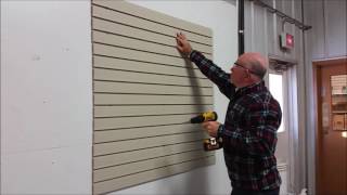 PVC Slatwall Easy Panel Installation [upl. by Perl787]