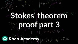 Stokes theorem proof part 3  Multivariable Calculus  Khan Academy [upl. by Rudyard150]