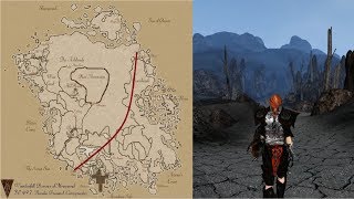 Elder Scrolls Morrowind Walking Across the Entire Map Timelapse [upl. by Karen271]