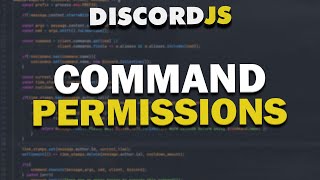 Code Your Own Discord Bot  Permissions amp Roles 2021 [upl. by Eerased]