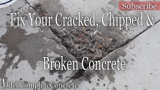 How to fix or repair Chipped Cracked or Broken concrete [upl. by Kyla]