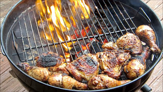 How To Make BBQ Grilled Chicken  Grilled Roadside Chicken Recipe  Weber Grill [upl. by Elayor154]