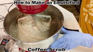 How To Make A Coffee Scrub DIY Emulsified Coffee Scrub With Real Caffeine [upl. by Fabi]