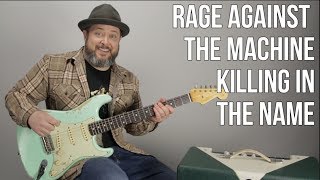 How to Play quotKilling in the Namequot by Rage Against The Machine  Guitar Tutorial [upl. by Adalbert218]