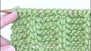 How to knit a double stitch [upl. by Enowtna]