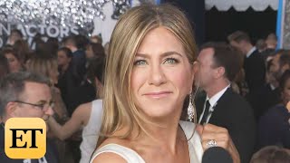 Jennifer Aniston on Brad Pitt RunIns at Awards Shows  SAG Awards 2020 [upl. by Ipoillak]