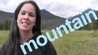 How to Say MOUNTAIN and SENTENCE  American English [upl. by Almeria]