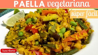 Paella vegetariana  Cocina de Addy [upl. by Dianna]