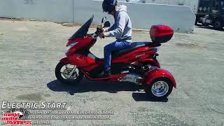 Icebear Q6 PST5017 50cc Trike MEGAMOTORMADNESSCOM [upl. by Atsiuqal675]