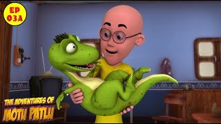 Motu Patlu  Baby Dinosaur  Best Cartoon For Kids [upl. by Ettenay989]