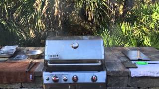 Smoking Brisket on a Weber Gas Grill [upl. by Nimajeb]