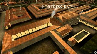 Animation of ancient Roman Fort in Caerleon Wales [upl. by Far191]