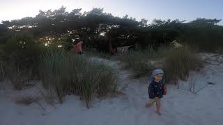 Evening walk at Bornholms Familie amp Strand Camping Dueodde [upl. by Neik132]