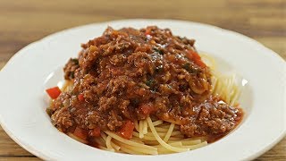 Spaghetti with Meat Sauce Recipe [upl. by Isaacson]