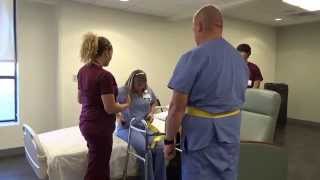 Physical Therapy Transfer Training  How To Transfer From Wheelchair To Bed [upl. by Reffineg]