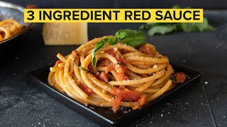 How to make the SIMPLEST ITALIAN PASTA SAUCE at home [upl. by Oznarol350]