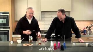 How to make a frappé coffee using an aerolatte milk frother [upl. by Arremat]