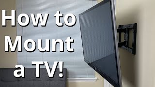 How to Properly Mount a TV to a Wall Step by Step [upl. by Utter]