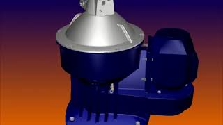 Alfa Laval S type purifier Full animation [upl. by Worden]