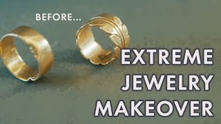 Extreme Jewelry Makeover quotRepurposed gold ringsquot [upl. by Skip]