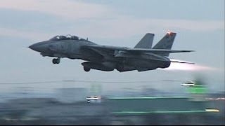 F14 TOMCAT Full Afterburner Take off 1996 Long [upl. by Notla]