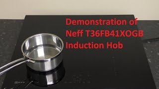 Neff T36FB41XOG Induction Hob [upl. by Eladnwahs]