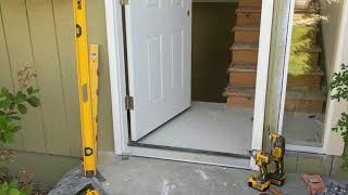 Jeld Wen Front Door Installation  Really crappy products and craftsmanship PART 1 [upl. by Issi358]