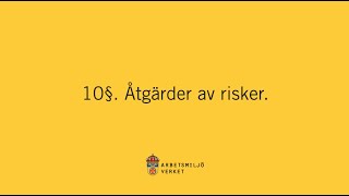 Åtgärder av risker i arbetsmiljön [upl. by Reivaz]