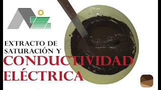 Conductividad eléctrica del extracto de saturación [upl. by Clarinda]