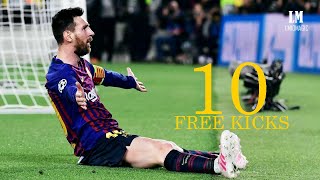 Lionel Messi ● Top 10 Fantastic Free Kicks HD [upl. by Ellswerth]