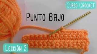 Crochet para principiantes punto bajo [upl. by Gregorius]