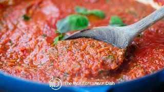 Easy Homemade Pasta Sauce  The Mediterranean Dish [upl. by Sirref]