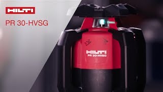 INTRODUCING Hilti Rotating Laser Level PR 30HVSG [upl. by Ahsiri]