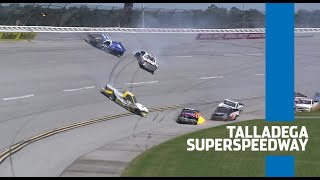 All the wrecks from Talladega Superspeedway  Extended Highlights [upl. by Atnim]