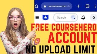 FREE COURSEHERO ACCOUNT [upl. by Jehu]