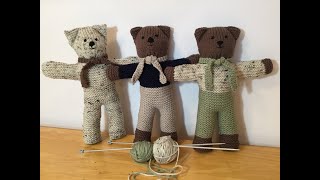 HOW TO  KNIT TEDDY BEARS [upl. by Einomrah]